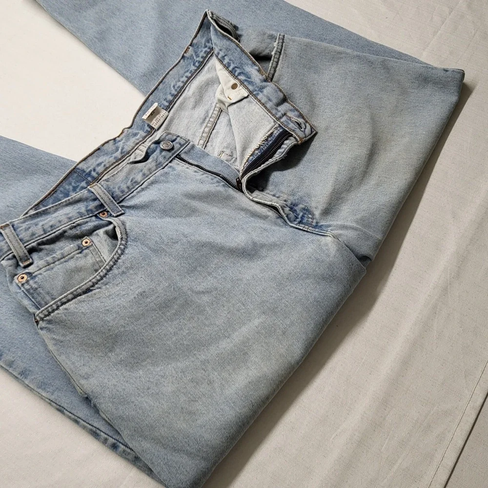 VTG Levis Jeans 560 Mens 36/30 Loose Fit Tapered Blue Light Wash 90s Y2K Baggy